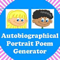 Autobiographical Portrait Poem Generator K 5 Technology Lab Oakdome 3rd Grade - Oakdome 3rd Grade
