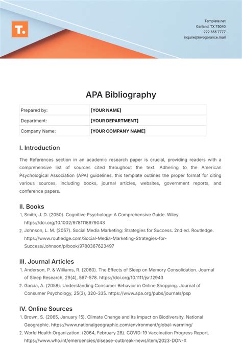autobiography format outline in apa