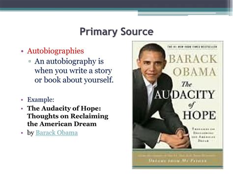 autobiography is primary source