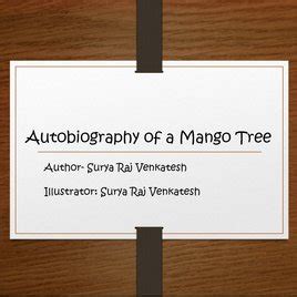 autobiography of a mango tree pdf