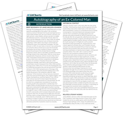 autobiography of an ex-colored man summary sparknotes