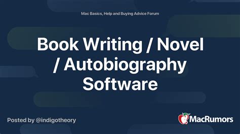 autobiography software mac