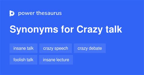 autobiography synonyms for crazy talk