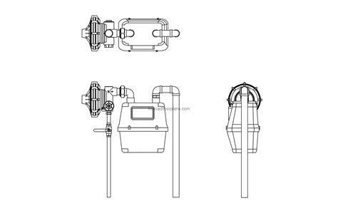 autocad block gas meter