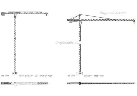 Autocad Drawing Tower Crane