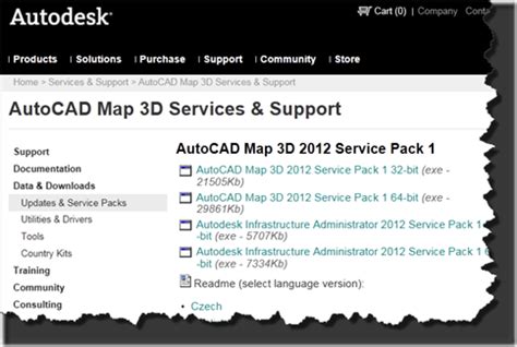 autocad map 3d 2012 service pack