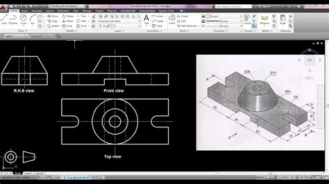 autocad orthographic drawing exercises BlogMech