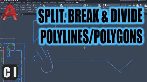 Autocad Split Polyline