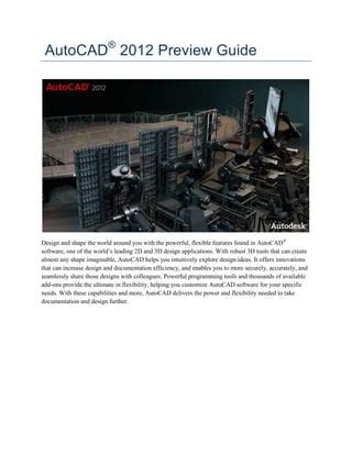 Read Online Autocad 2011 Guide Preview 