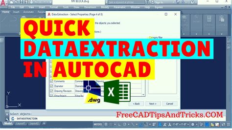 Download Autocad Extracting Data To Excel Cad And Bim Addict 