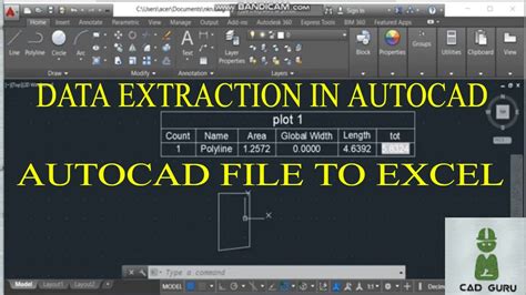 Download Autocad Extracting Data To Excel Cad And Bim Addict 