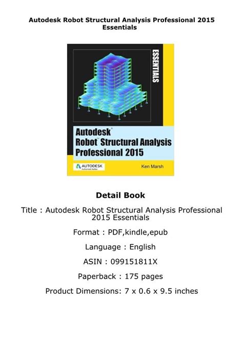 Read Autodesk Robot Structural Analysis Professional 2015 Essentials 