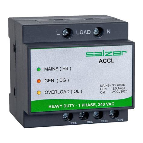 automatic changeover with current limiter salzer group