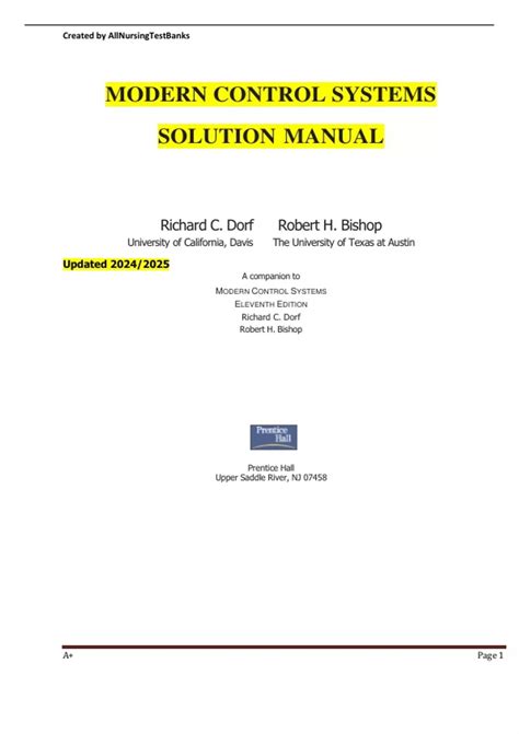 Automatic Control Systems Solution Manual
