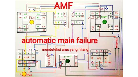 automatic mains failure circuit diagram