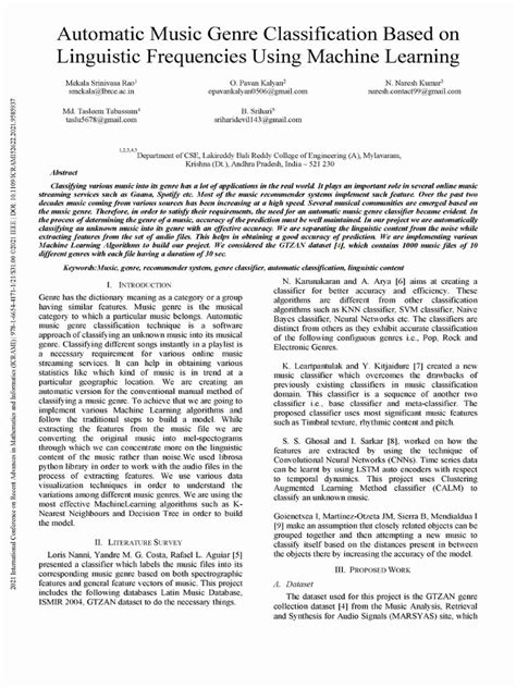 Automatic Music Genres Classification Using Machine Learning