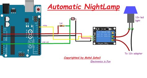 Automatic Night Lamp Project