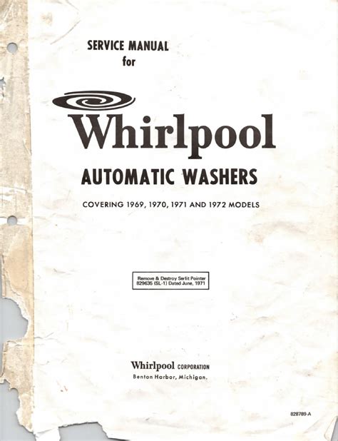 automatic washer service manual teeters products