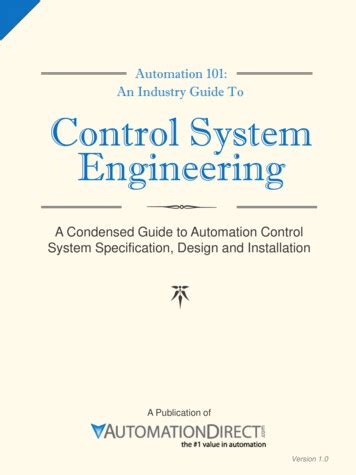 Full Download Automation 101 An Industry Guide To Control System 