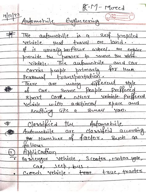 Automobile Engineering Notes Nptel
