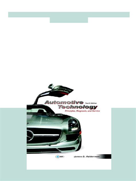Automotive Technology Fourth Edition Answer Key Halderman