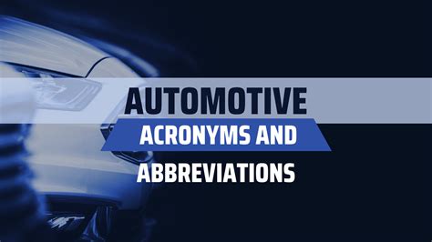 Read Online Automotive Acronyms And Abbreviations Launch Tech Nsw 