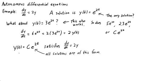 Autonomous Differential Equation
