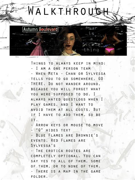 Autumn Boulevard Walkthrough