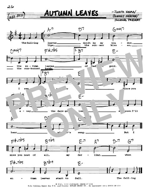 Autumn Leaves Pdf