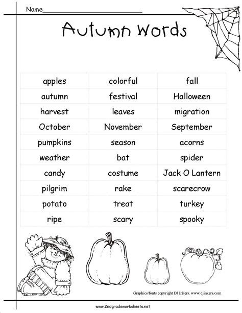 Autumn Worksheets For The Classroom Or At Home Theme Worksheets For 5th Grade - Theme Worksheets For 5th Grade