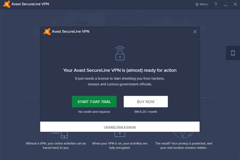 avast secureline vpn trial