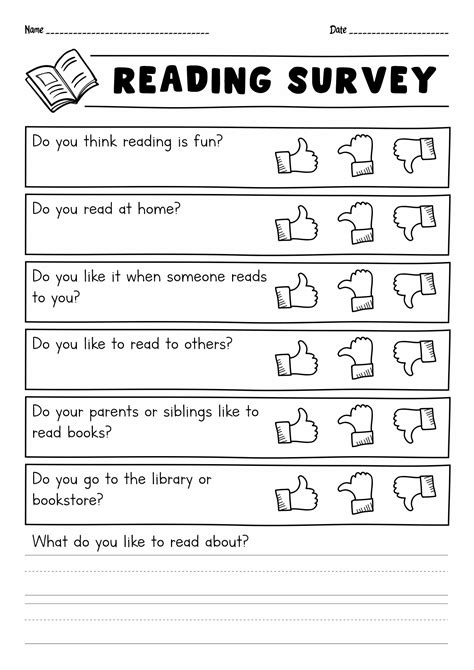 Avatar Pinterest Reading Interest Survey Kindergarten - Reading Interest Survey Kindergarten
