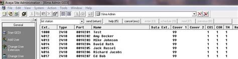 Avaya Command List