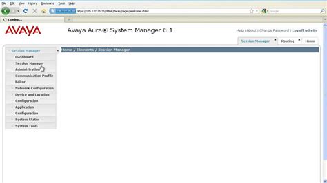 avaya session manager 63 default root password