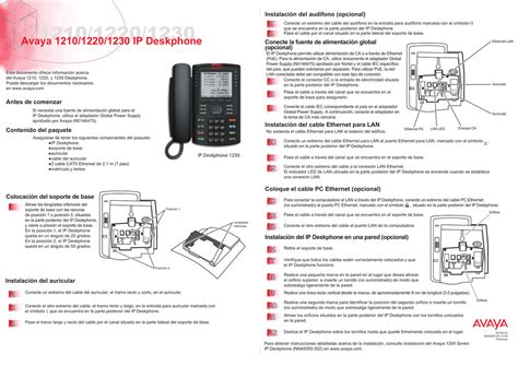 Read Online Avaya 1220 Ip Deskphone User Guide 