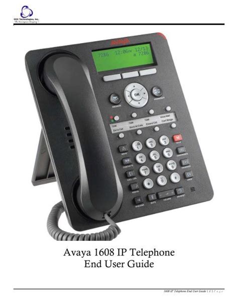 Download Avaya 1608 Admin Guide 