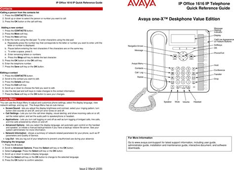 Read Avaya 1616 Installation Guide 