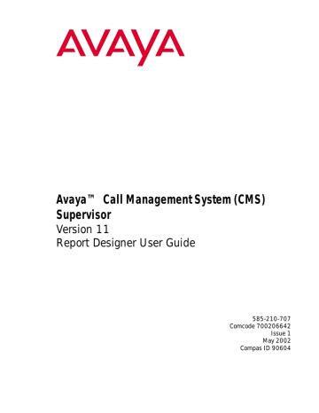 Full Download Avaya Cms Supervisor User Guide 