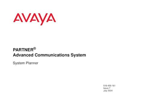 Download Avaya Partner Acs Quick Reference Guide 