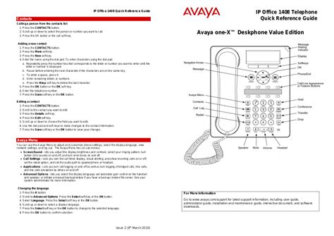 Full Download Avaya Quick Reference Guide 