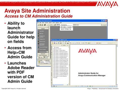 Download Avaya Site Administration User Guide 