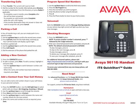Read Avaya Telephone User Guide 