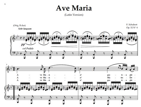 Ave Maria B Flat
