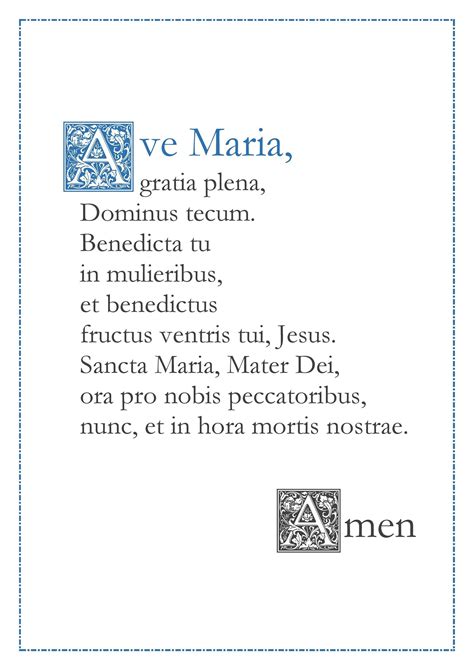 Ave Maria Latin