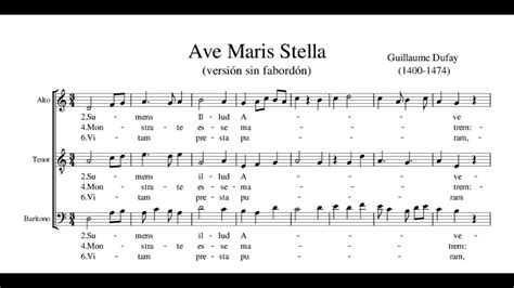 ave maris stella guillaume dufay biography