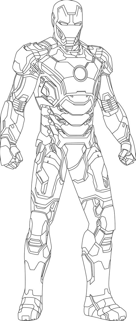 Avengers Iron Man Coloring Pages