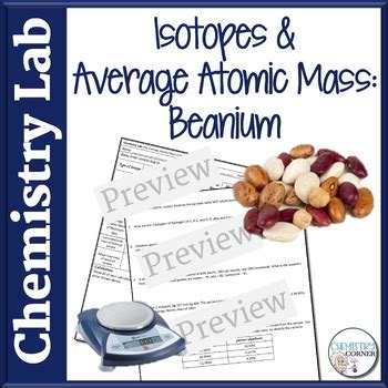 Average Atomic Mass Lab Beanium Wikispaces