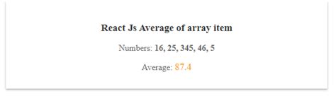 Average Of Array Js