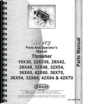 Download Avery 32X60 Thresher Opt Pts Operators Manual 