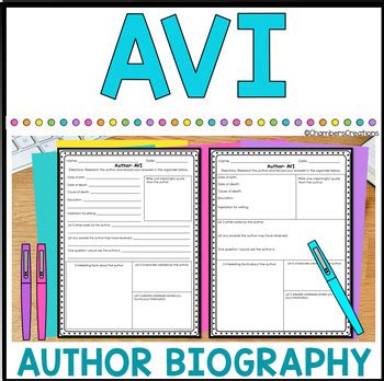 avi author information sheet